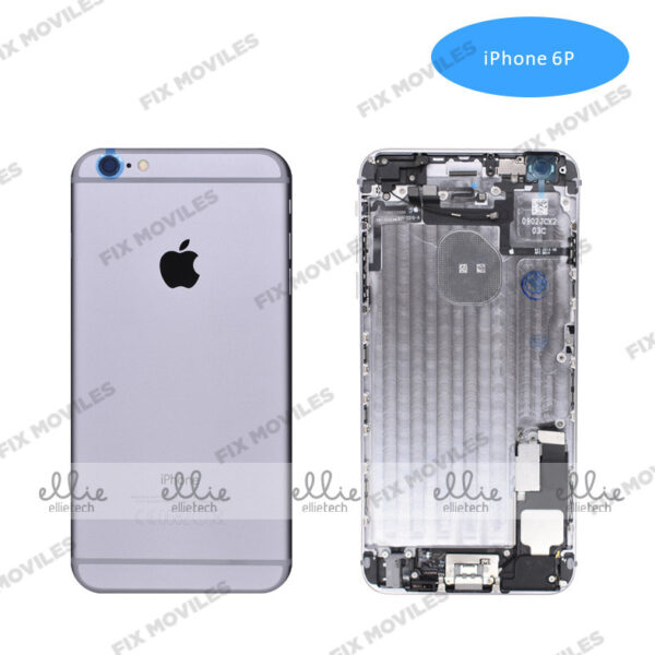 Carcasa Chasis Tapa Con Recambio iPhone 6 Plus Negra