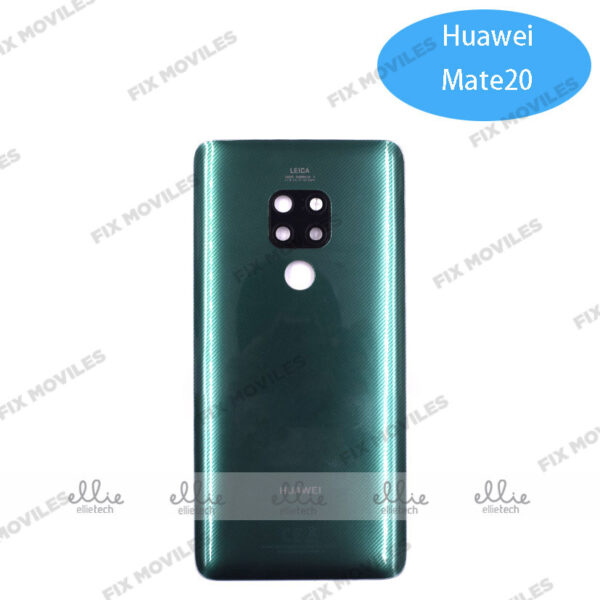 Tapa Trasera con lente de cristal para Huawei Mate 20 Verde