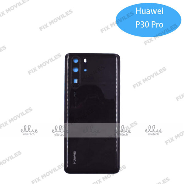Tapa Trasera Huawei P30 Pro Negra Con Lente