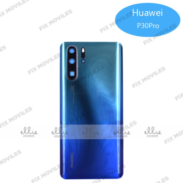 Tapa Trasera Huawei P30 Pro Azul Aurora Con Lente