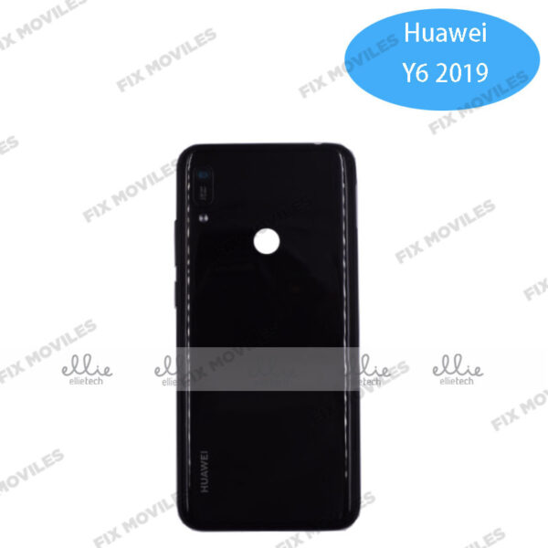 Tapa Trasera Huawei Y6 2019 Con Huella Negro ORI