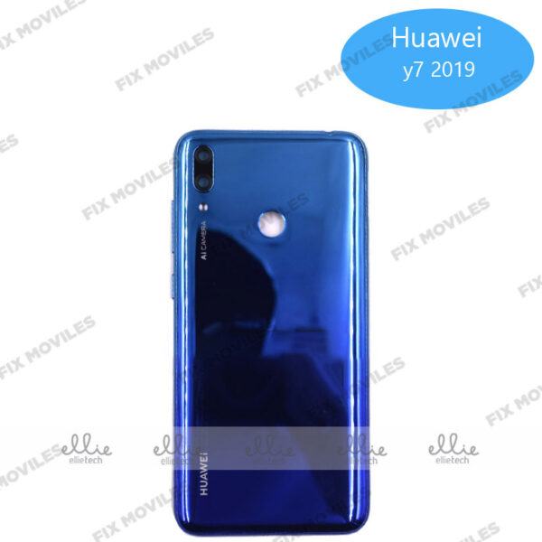 Tapa Trasera Huawei Y7 Pro 2019/ Enjoy 9 Azul Aurora con Lente