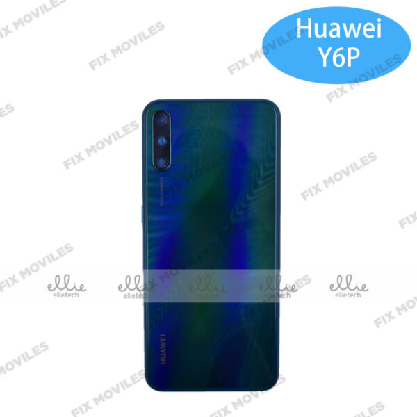 Tapa Trasera para Huawei Enjoy 10E / Y6P 2020 Verde con Lente