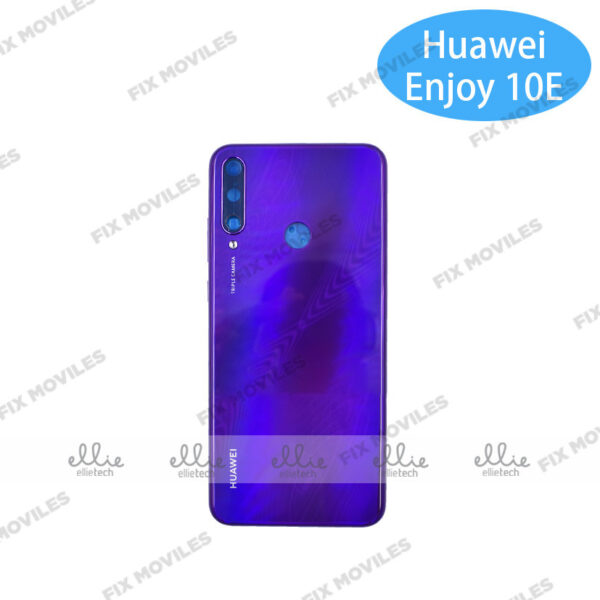 Tapa Trasera para Huawei Enjoy 10E / Y6P 2020 Lila con Lente