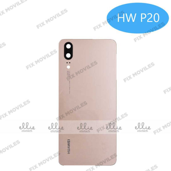 Tapa Trasera Huawei P20 Dorada Con Lente ORI
