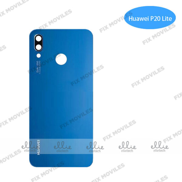 Tapa Trasera Huawei P20 Lite Azul Con Lente