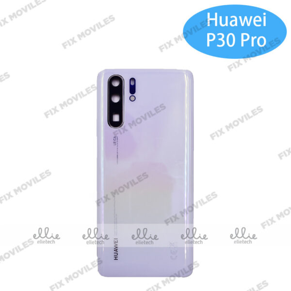 Tapa Trasera Huawei P30 Pro Blanca Con Lente