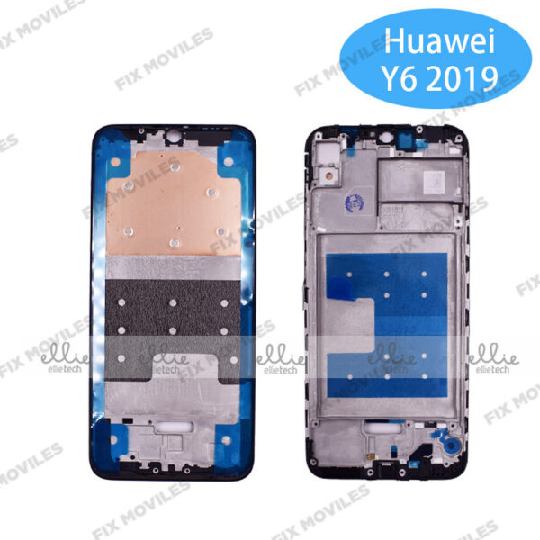 Carcasa intermedia para Huawei Y6 2019 Negra