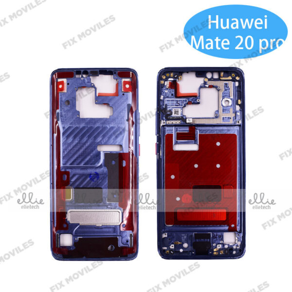 Carcasa intermedia para Huawei Mate 20 Pro Negro Original