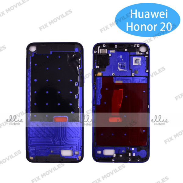 Carcasa intermedia para Huawei Honor 20, Nova 5T Azul Original