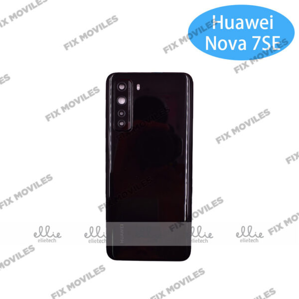Tapa Trasera Huawei P40 Lite 5G / Nova 7SE Negra Con Lente