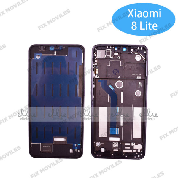 Carcasa Intermedia para Xiaomi Mi 8 Lite Negro Original