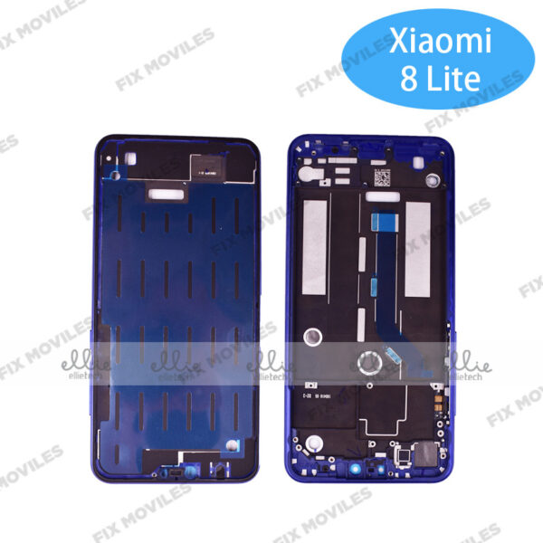 Carcasa Intermedia para Xiaomi Mi 8 Lite Azul Original