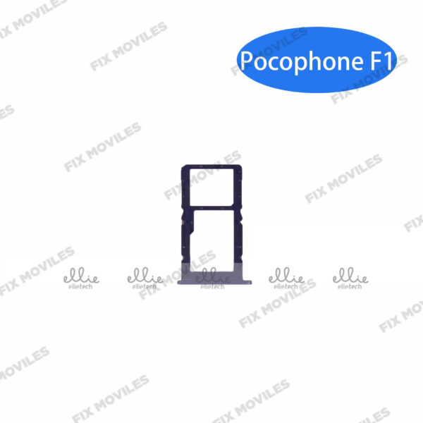 Bandeja de SIM para Xiaomi Pocophone F1 Negra