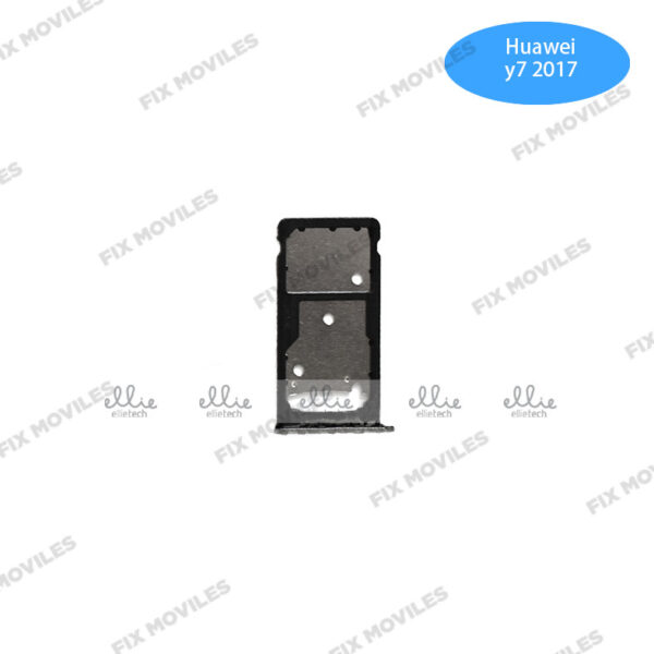 Bandeja de la Tarjeta SIM para Huawei Y7 2017 Negra