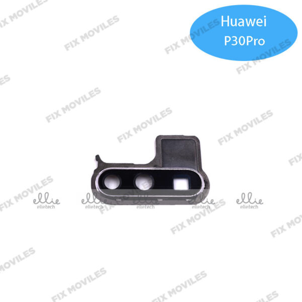 Lente Cristal Camara + Marco para Huawei P30 Pro Plateado