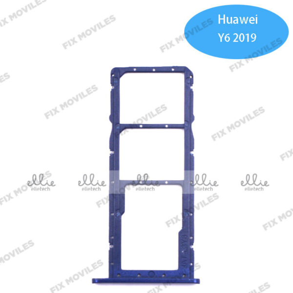 Bandeja de la tarjeta SIM para HUAWEI Honor 8A 2019/Y6 Pro 2019/Y6 2019/Y6S 2019 Azul