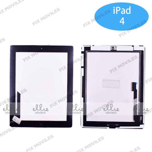 Pantalla Tactil iPad 4 A1458 A1459 A1460 Negra Original con Home Boton Tactil