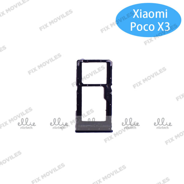 Bandeja de SIM para Xiaomi Poco X3 / X3 NFC Azul