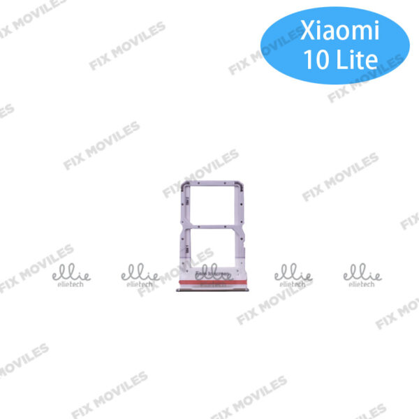 Bandeja de SIM para Xiaomi Mi 10 Lite 5G Blanca