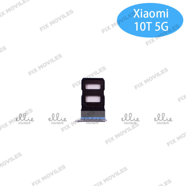 Bandeja de SIM para Xiaomi Mi 10T 5G / Mi 10T Pro 5G Plateada