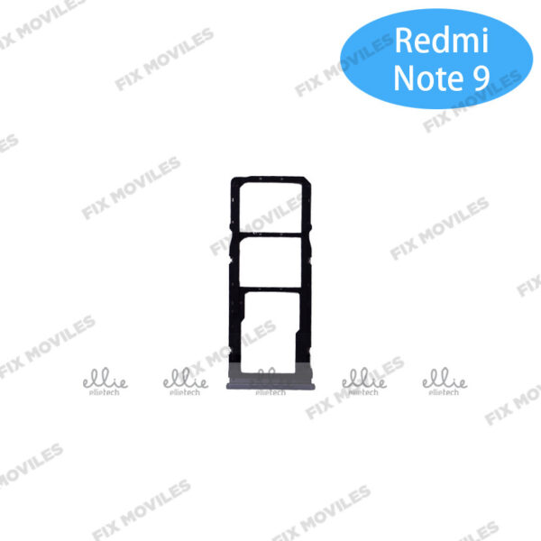 Bandeja de SIM para Xiaomi Redmi Note 9/Redmi 10X 4G Gris