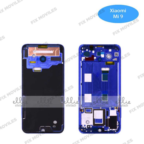 Carcasa intermedia para Xiaomi Mi 9 Azul Original
