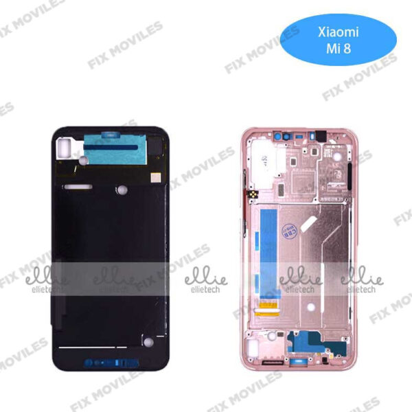 Carcasa intermedia para Xiaomi Mi 8 Rosa Original