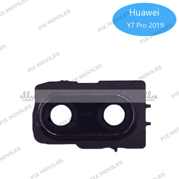 Lente Cristal Camara + Marco para Huawei Y7 Pro 2019 Negro