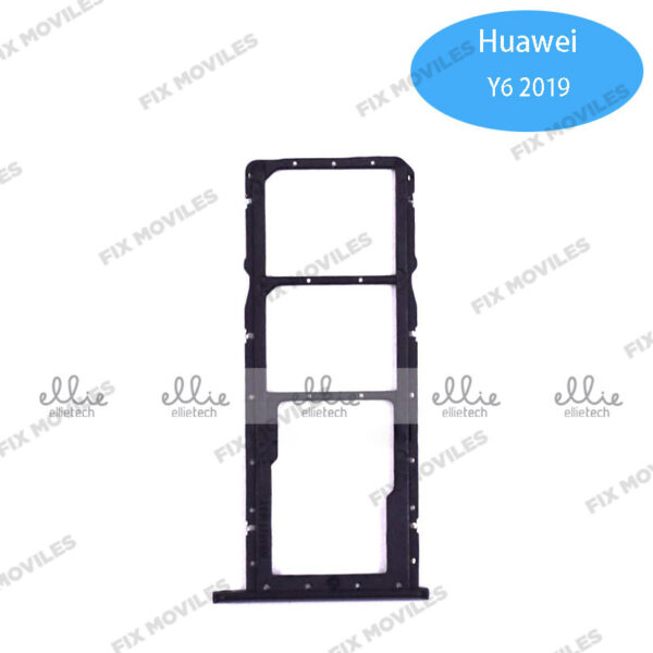 Bandeja de la tarjeta SIM para HUAWEI Honor 8A 2019/Y6 Pro 2019/Y6 2019/Y6S 2019 Negro