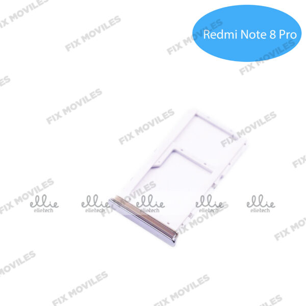 Bandeja de SIM para Xiaomi Redmi Note 8 Pro Blanca