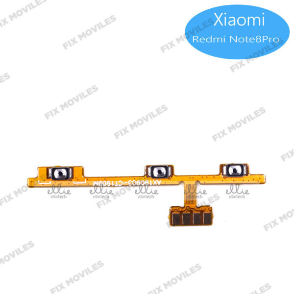 Cable Flex de Encendido y Volumen para Xiaomi Redmi Note 8 Pro