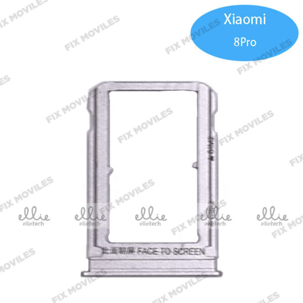 Bandeja de SIM para Xiaomi Mi 8 Pro Blanca