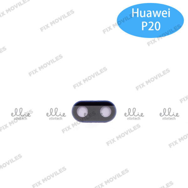 Lente Cristal Camara con Marco para Huawei P20 Pro Azul camara