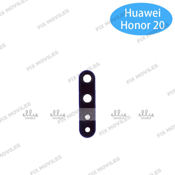 Lente Cristal Camara con Marco para Huawei Honor 20 / Nova 5T Azul camara
