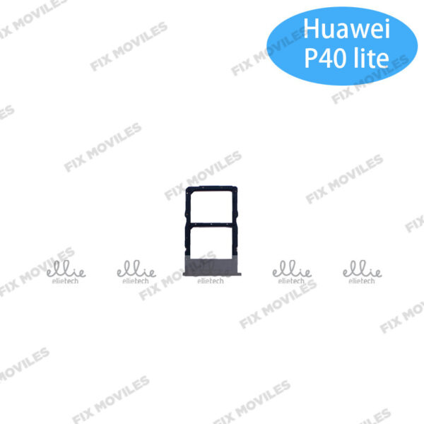 Bandeja de SIM para Huawei P40 Lite / Nova 6SE Negra