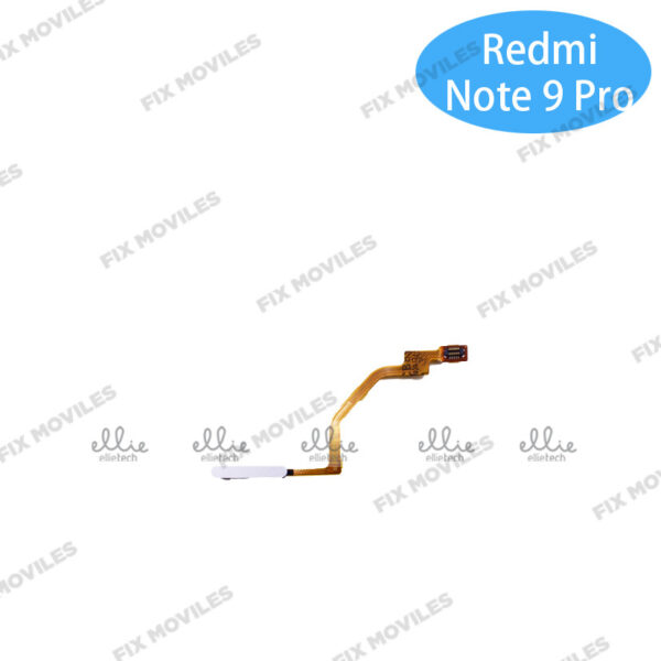 Cable Flex de Huella para Xiaomi Redmi Note 9S / Note 9 Pro Blanco/Gris