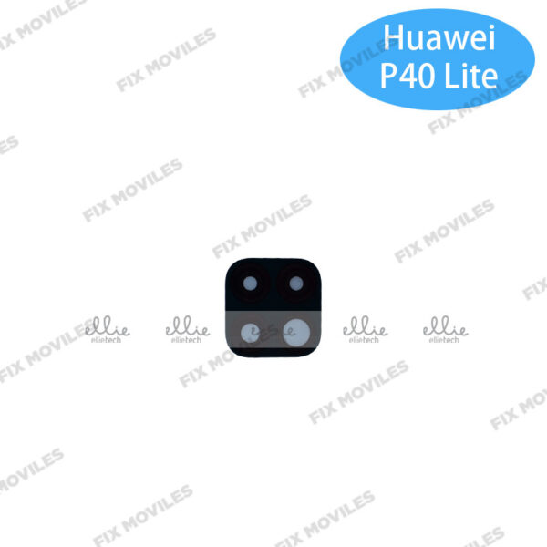 Lente Cristal Camara para Huawei P40 Lite Verde con Pegatina camara