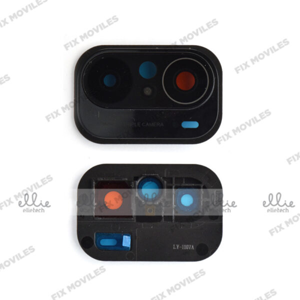 Lente Cristal Camara + Marco para Xiaomi Mi 11i 5G / Poco F3 5G Negro