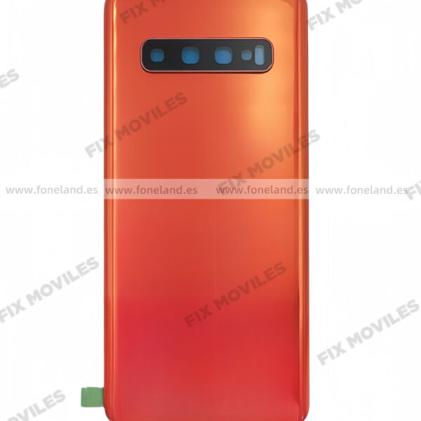 Tapa Trasera Para SAMSUNG S10 G973F Naranja(SIN LOGO)