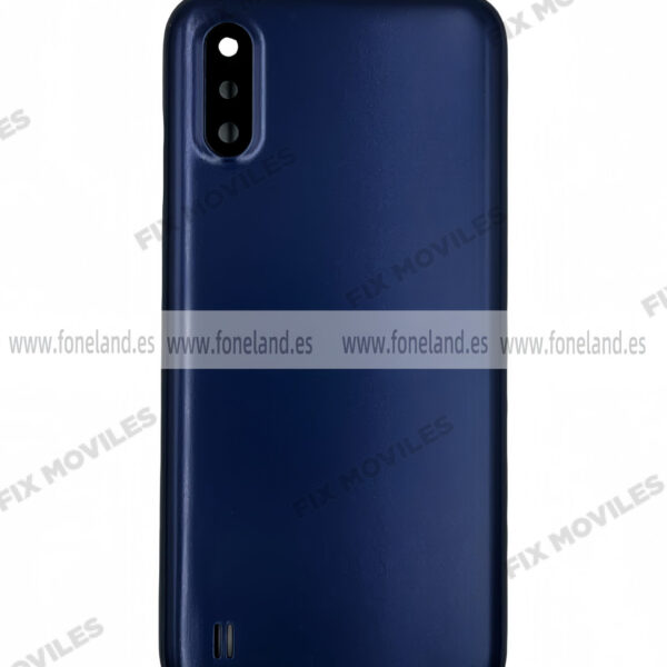 Tapa Trasera para Samsung A01 A015F Azul Con Lente (SIN LOGO)