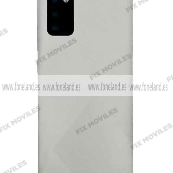 Tapa Trasera para Samsung A02S A025F Blanco Con Lente (SIN LOGO)