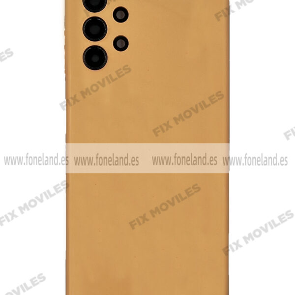 Tapa Trasera para Samsung A13 A135F Naranja Con Lente (SIN LOGO)