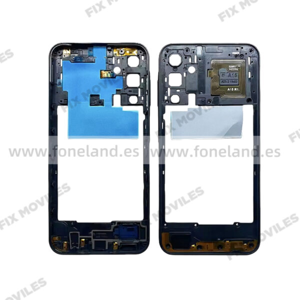 Carcasa intermedia para Samsung A15 4G A155F Negro