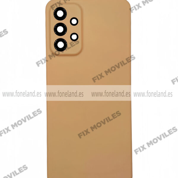 Tapa Trasera para Samsung A23 A235F Naranja Con Lente (SIN LOGO)