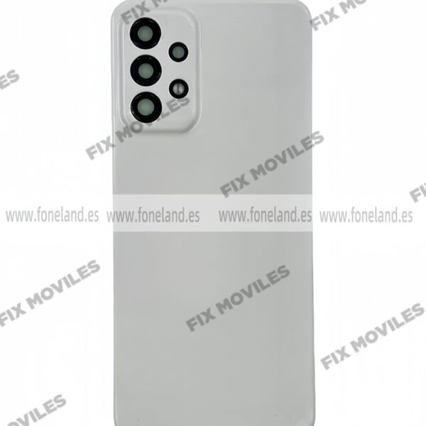 Tapa Trasera para Samsung A23 A235F Blanco Brillante Con Lente (SIN LOGO)