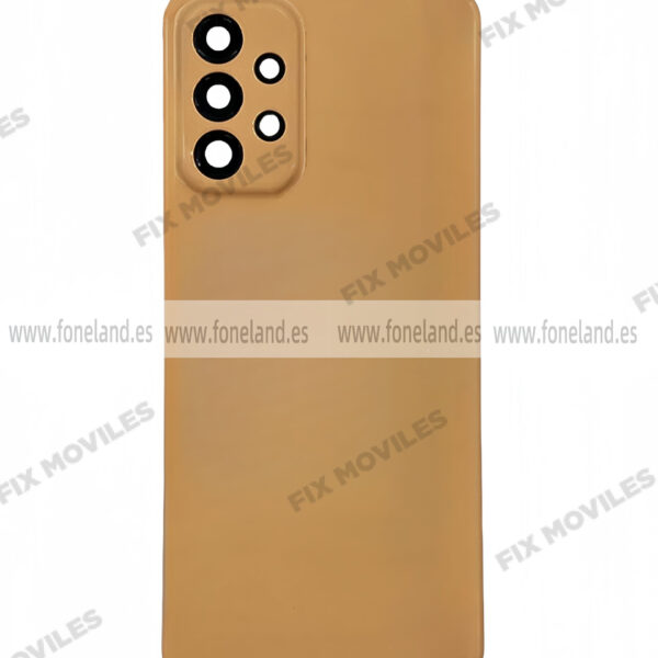 Tapa Trasera para Samsung A23 A235F Naranja Brillante Con Lente (SIN LOGO)