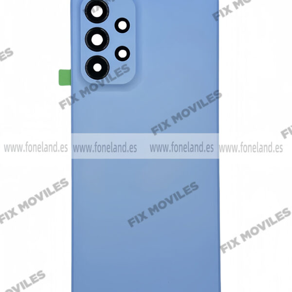 Tapa Trasera para Samsung A33 5G A336B Azul Con Lente (SIN LOGO)
