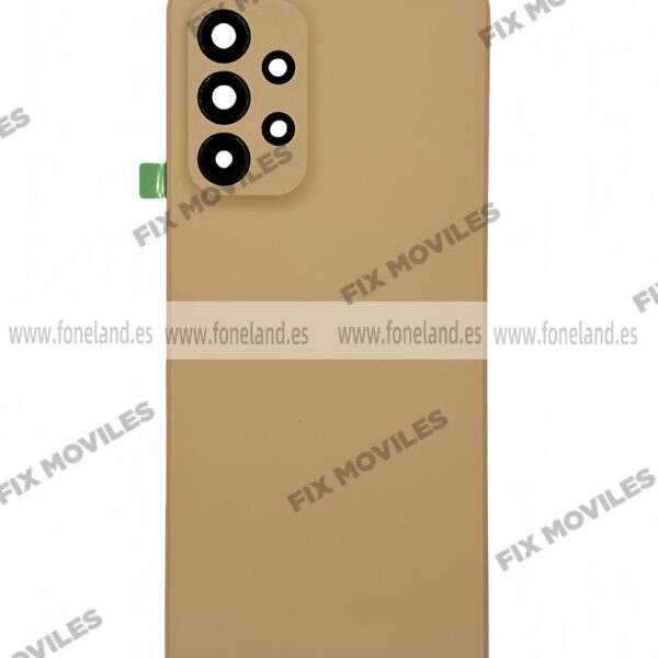 Tapa Trasera para Samsung A33 5G A336B Naranja Con Lente (SIN LOGO)