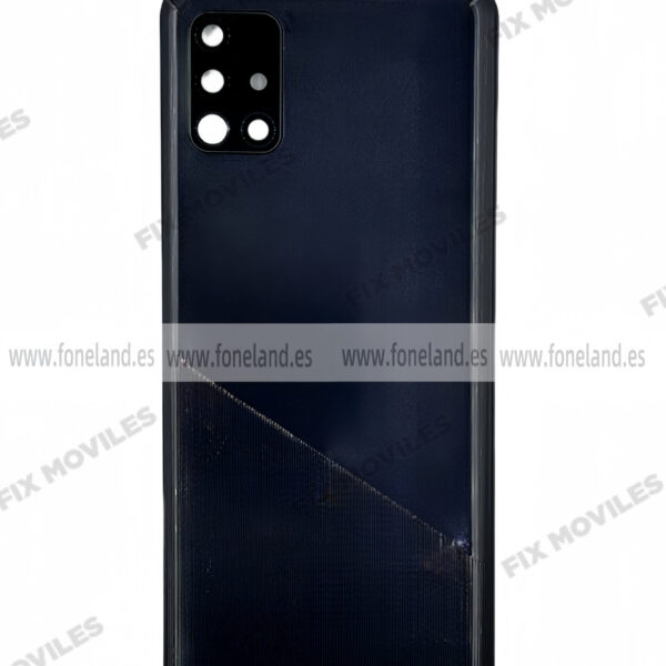 Tapa Trasera para Samsung A51 A515F Negro Con Lente (SIN LOGO)